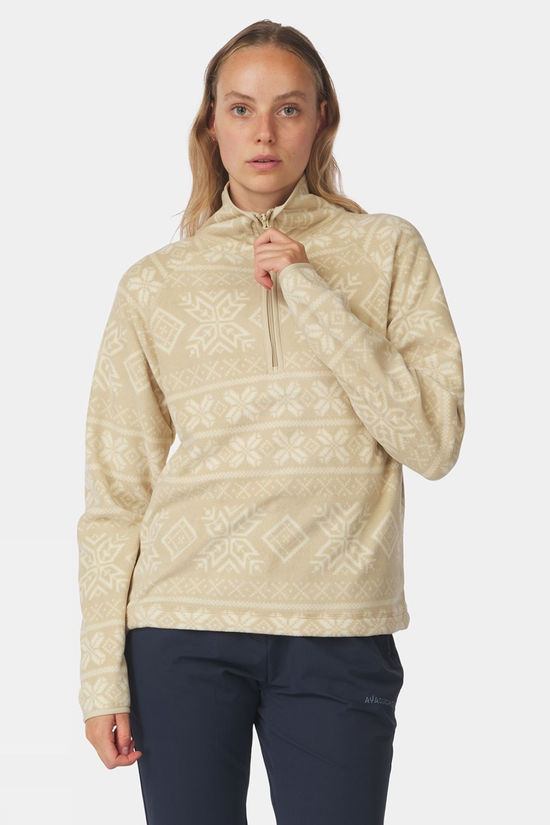 Womens Inverno Printed Half Zip Fleece