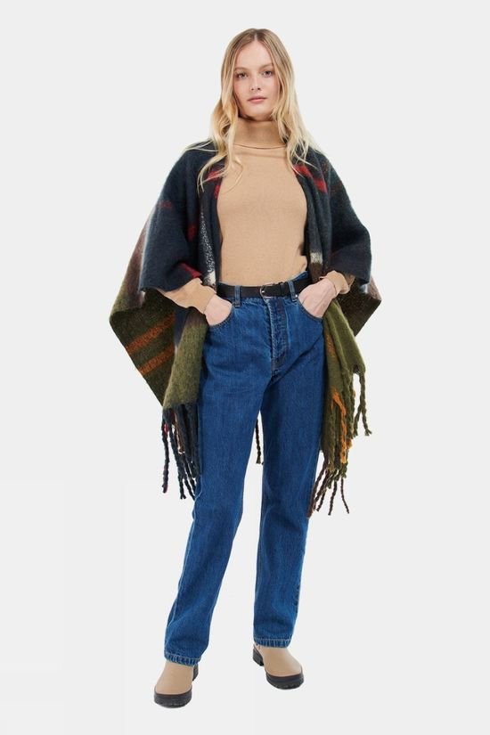 Womens Isla Boucle Serape Wrap