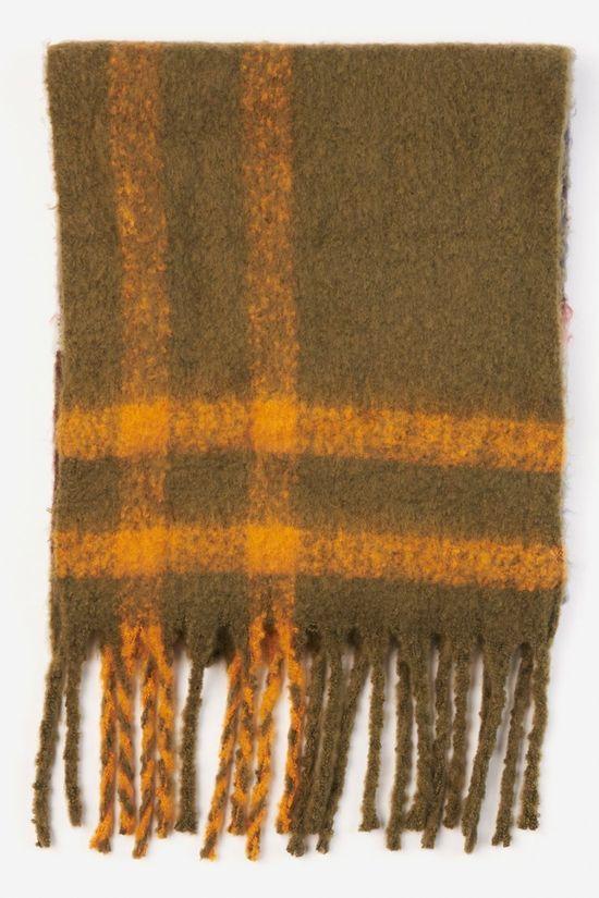 Womens Isla Tartan Boucle Scarf