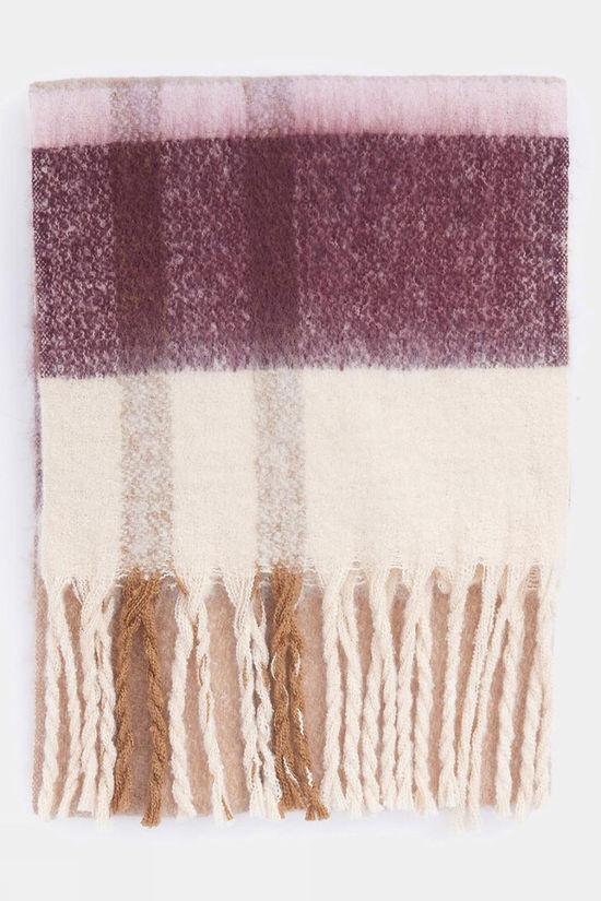 Womens Isla Tartan Boucle Scarf