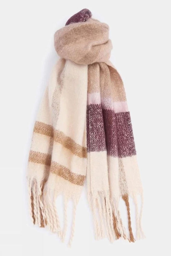 Womens Isla Tartan Boucle Scarf