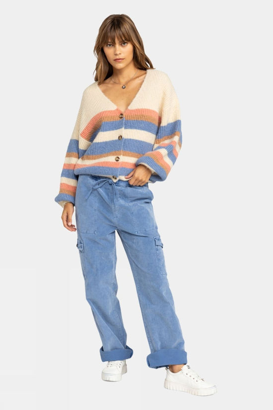 Womens Marble Tiles Stripe Cardigan