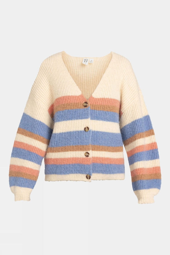 Womens Marble Tiles Stripe Cardigan