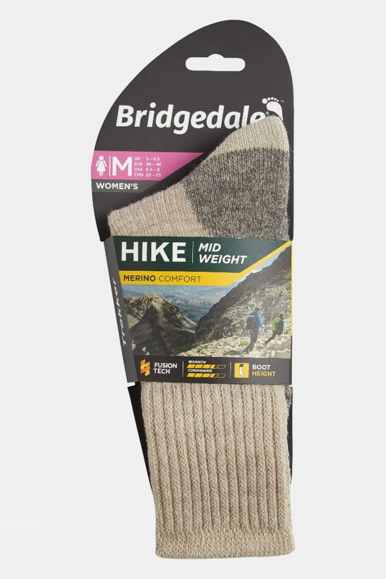 Womens Midweight Merino Comfort Socks