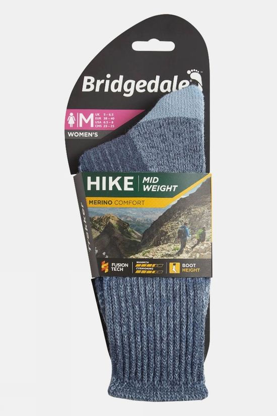 Womens Midweight Merino Comfort Socks