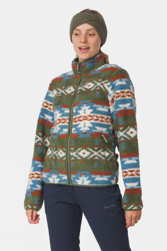 Womens Peniche Jaquard Full Zip Fleece