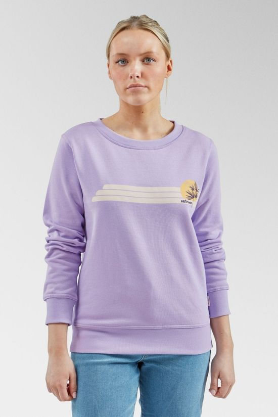 Womens Poster Stripe Crew Sweatshirt