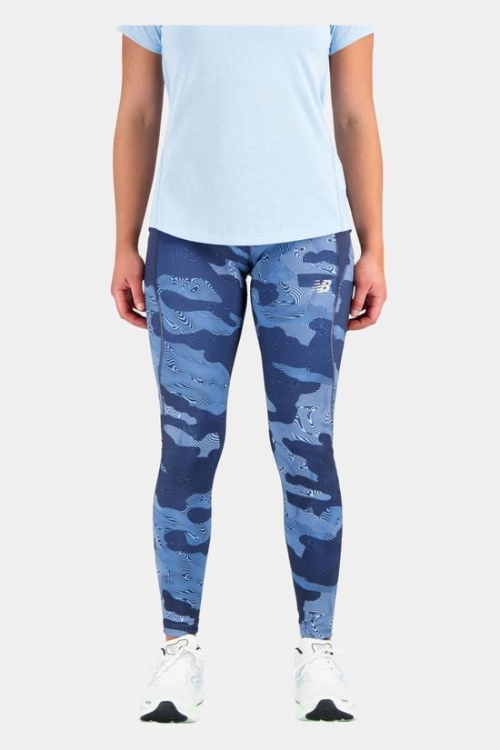 Womens Printed Impact Run Tights