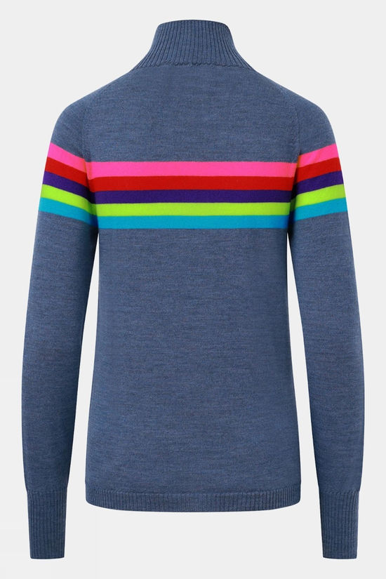 Womens Rainbow Merino Midlayer Top