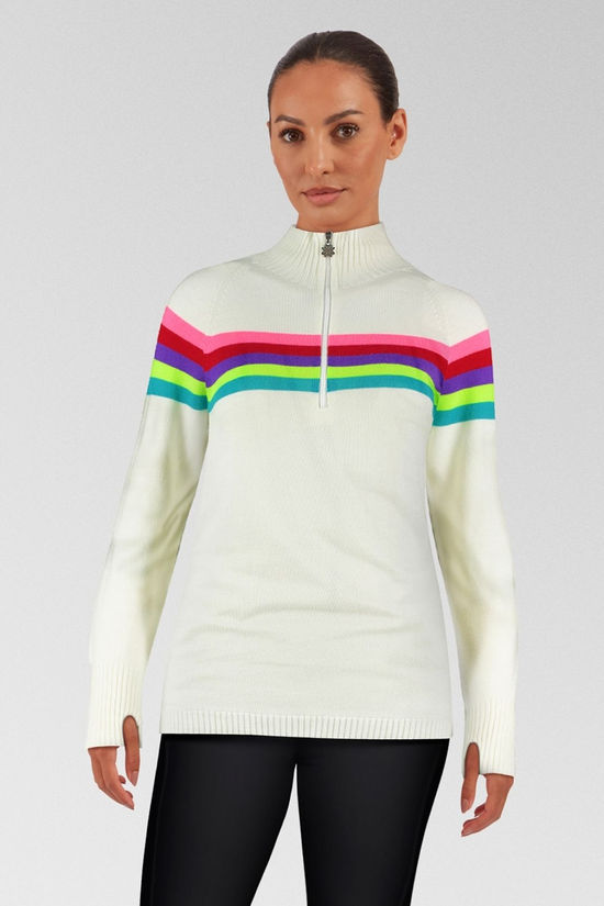 Womens Rainbow Merino Midlayer Top