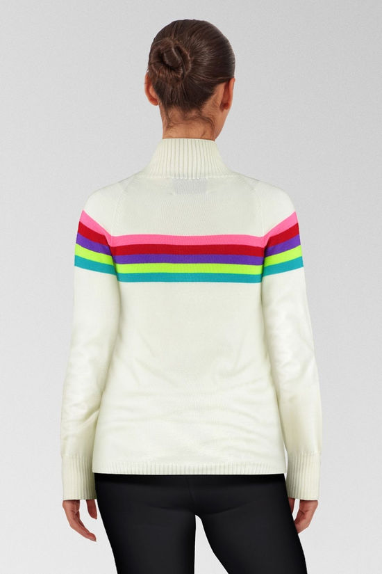 Womens Rainbow Merino Midlayer Top