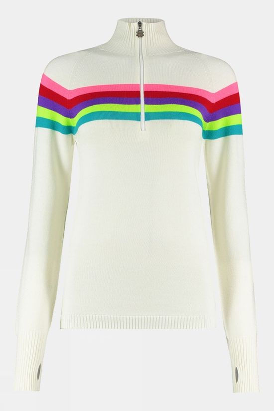Womens Rainbow Merino Midlayer Top