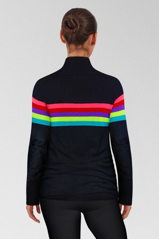 Womens Rainbow Merino Midlayer Top