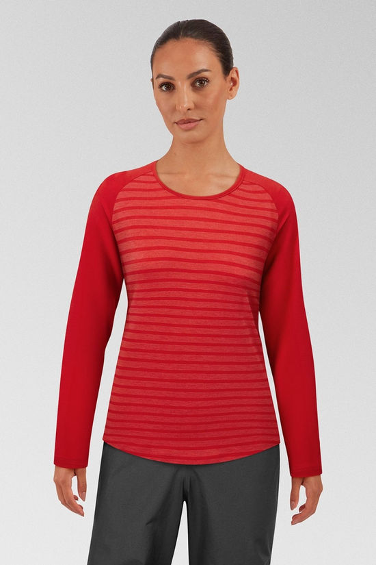 Womens Redline Long Sleeve T-Shirt