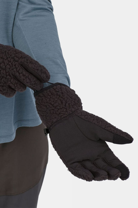 Womens Retro Pile Fleece Gloves