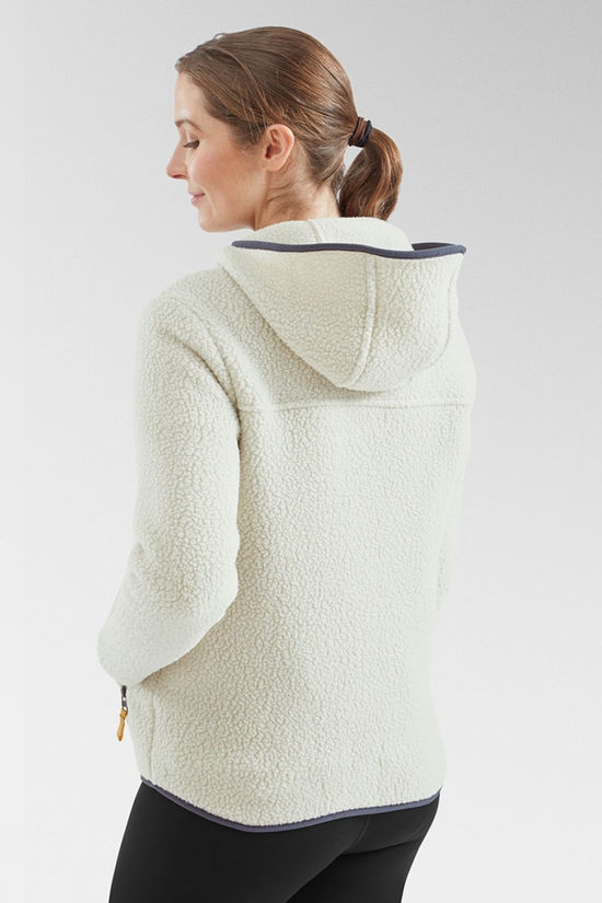 Womens Retro Pile Hoodie Fleece Jacket