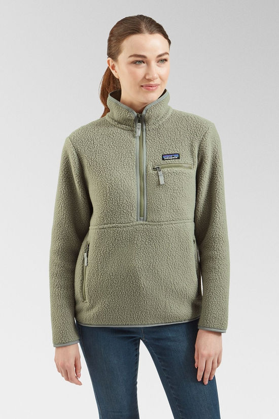 Womens Retro Pile Marsupial Fleece