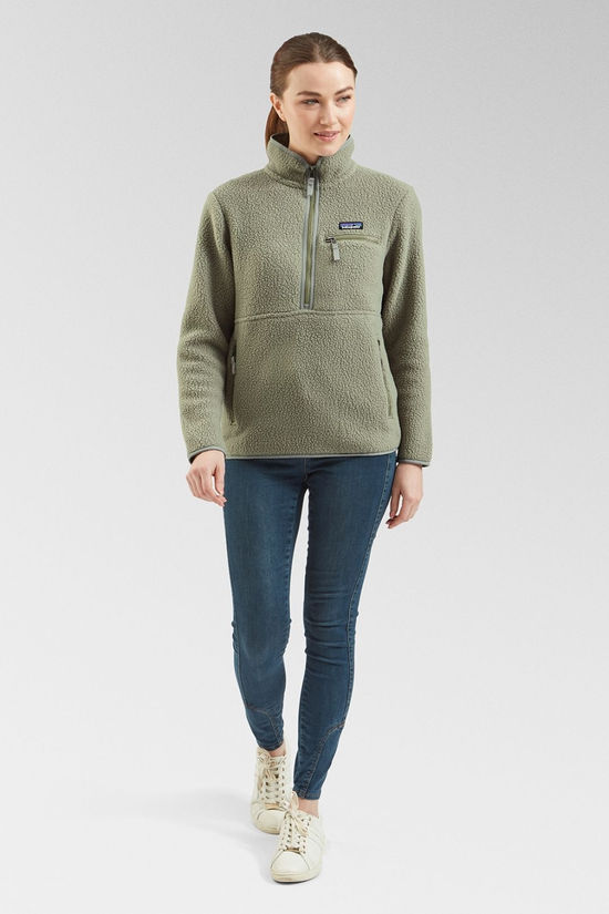 Womens Retro Pile Marsupial Fleece