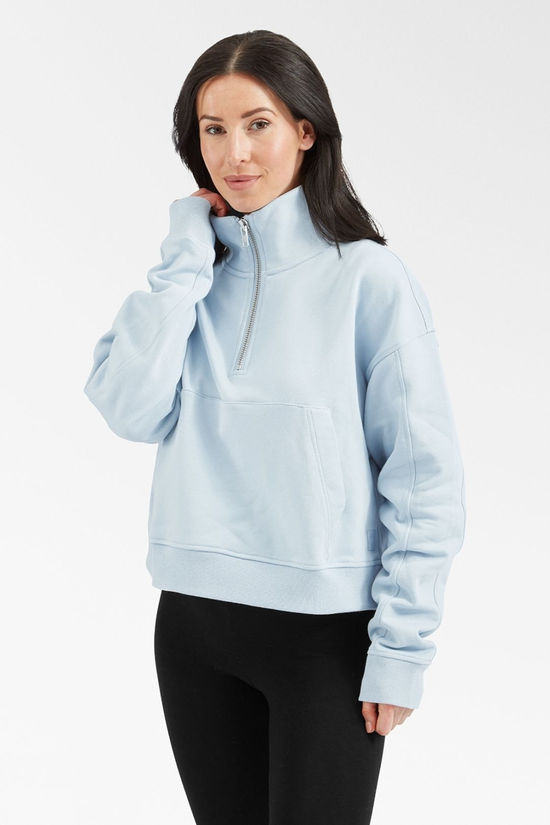 Womens Rhianna Quarter Zip Sweater