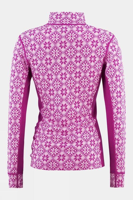 Womens Rose Half-Zip Base Layer Top