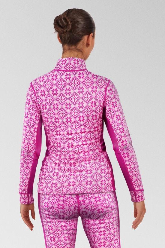 Womens Rose Half-Zip Base Layer Top
