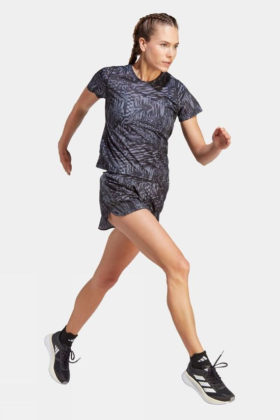Womens Run Icons 3 Bar Logo Running Tee