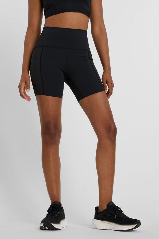 Womens Sleek Pocket High Rise 6" Shorts