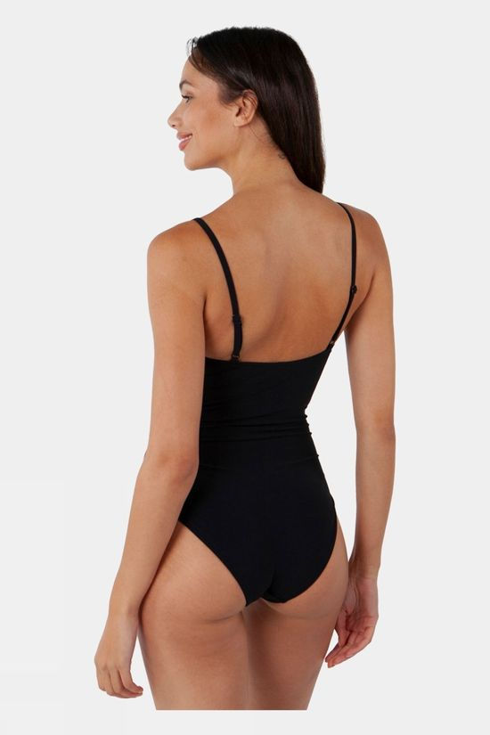 Womens Solid One Piece Swimsuit