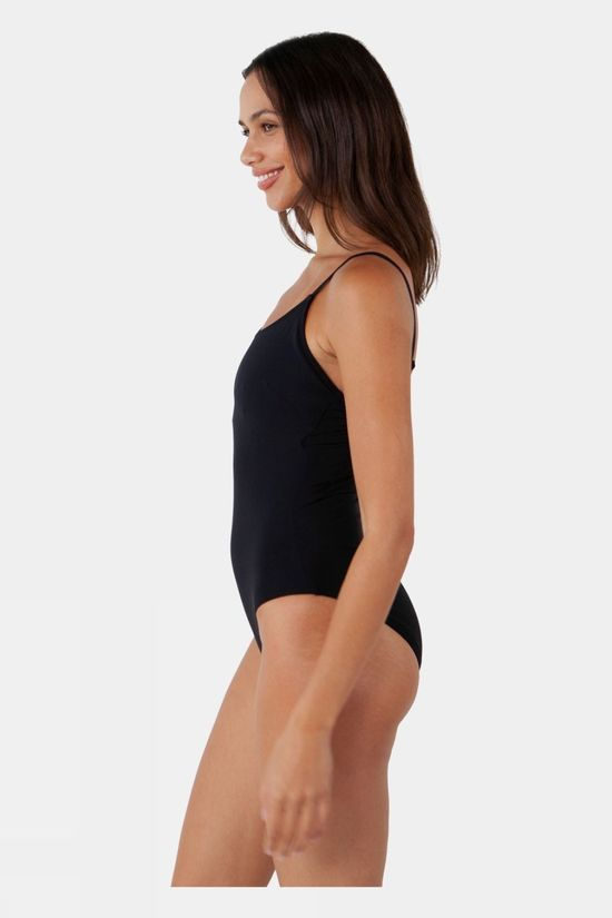 Womens Solid One Piece Swimsuit