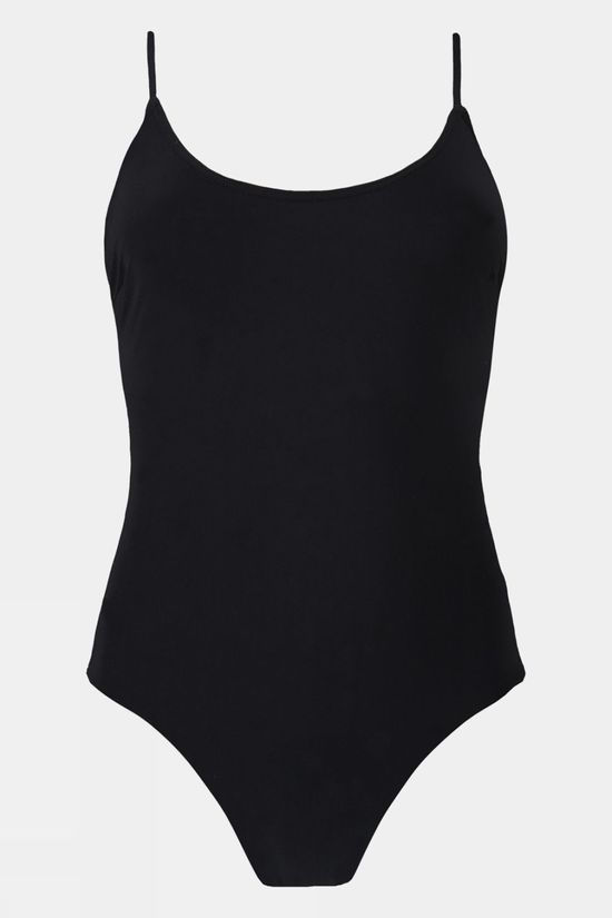 Womens Solid One Piece Swimsuit