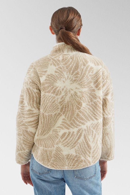Womens Zella Floral Half Zip Fleece