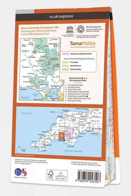Explorer Map 108 Lower Tamar Valley And Plymouth