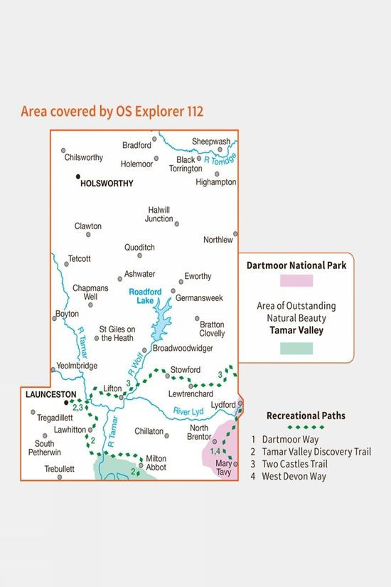 Explorer Map 112 Launceston And Holsworthy