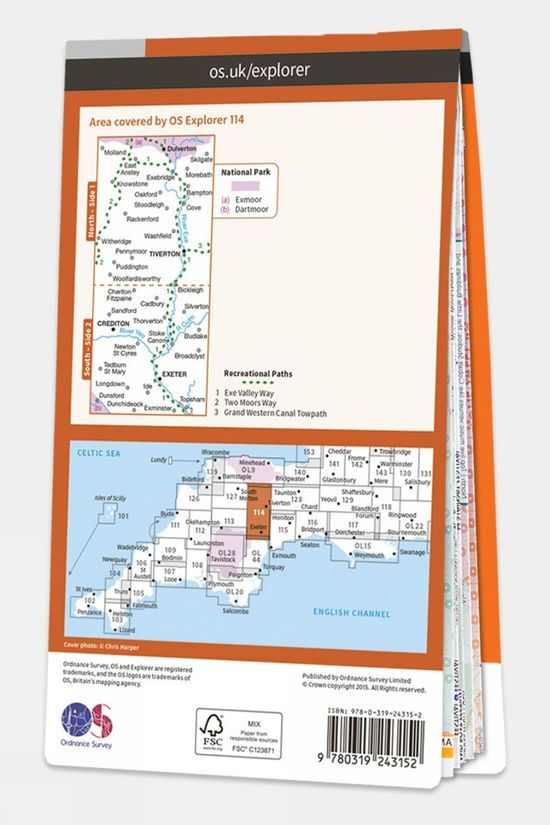 Explorer Map 114 Exeter And The Exe Valley