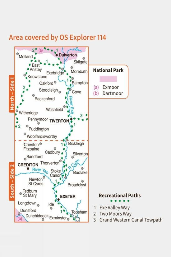 Explorer Map 114 Exeter And The Exe Valley