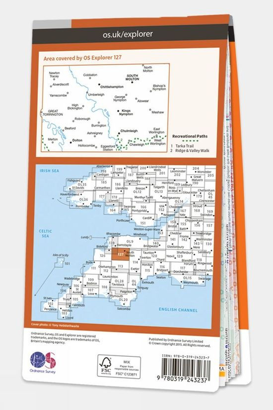 Explorer Map 127 South Molton And Chulmleigh