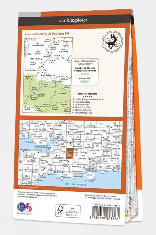 Explorer Map 143 Warminster And Trowbridge