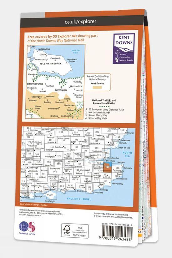 Explorer Map 149 Sittingbourne And Faversham
