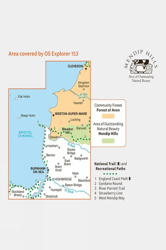 Explorer Map 153 Weston-super-Mare And Bleadon Hill