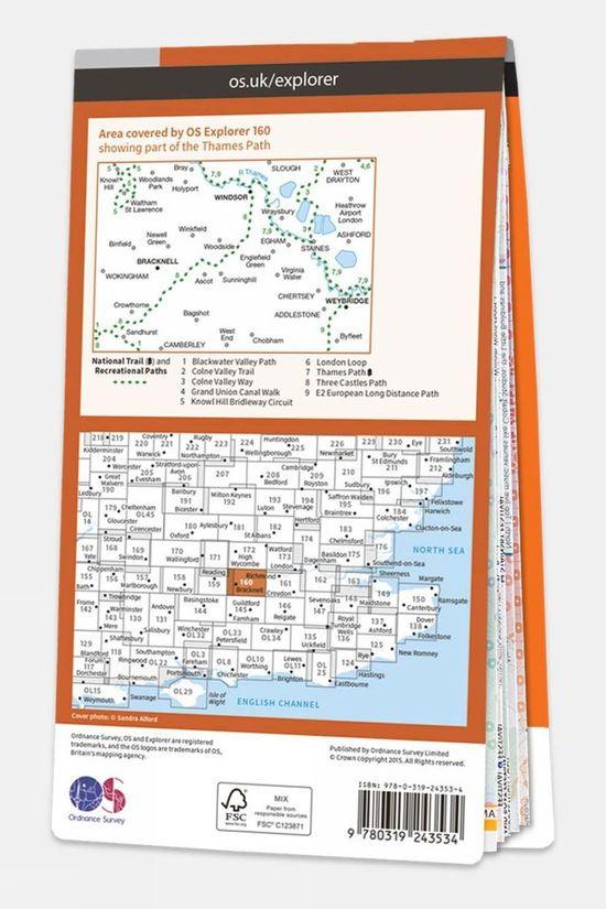 Explorer Map 160 Windsor Weybridge And Bracknell