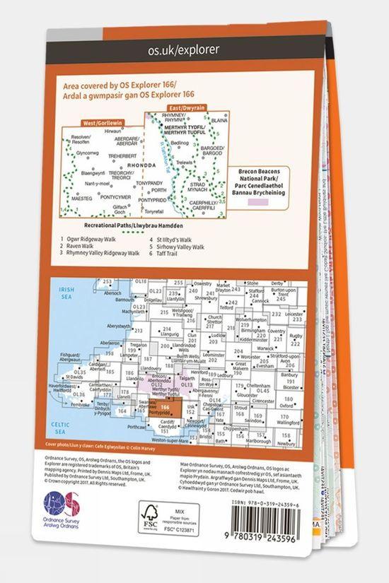 Explorer Map 166 Rhondda And Merthyr Tydfil
