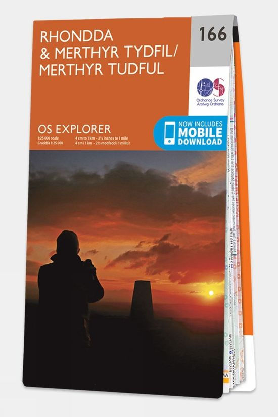 Explorer Map 166 Rhondda and Merthyr Tydfil