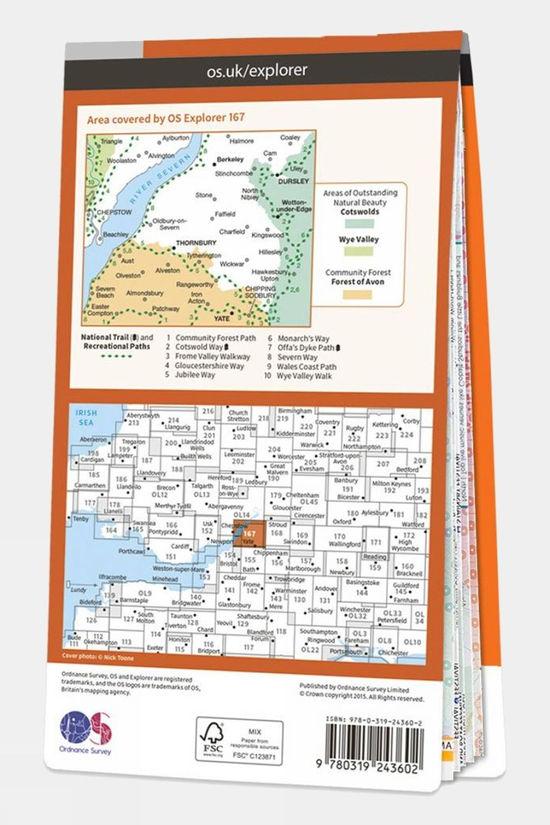 Explorer Map 167 Thornbury Dursley And Yate