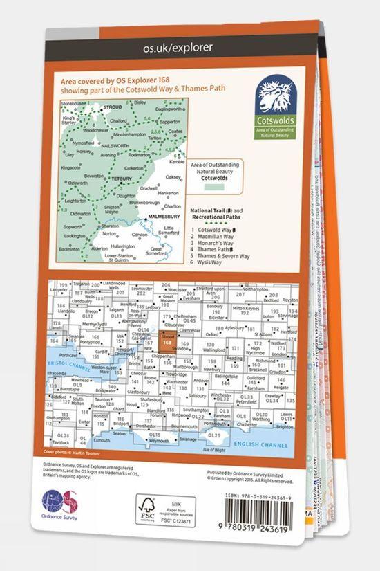 Explorer Map 168 Stroud Tetbury And Malmesbury