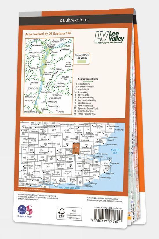 Explorer Map 174 Epping Forest And Lee Valley