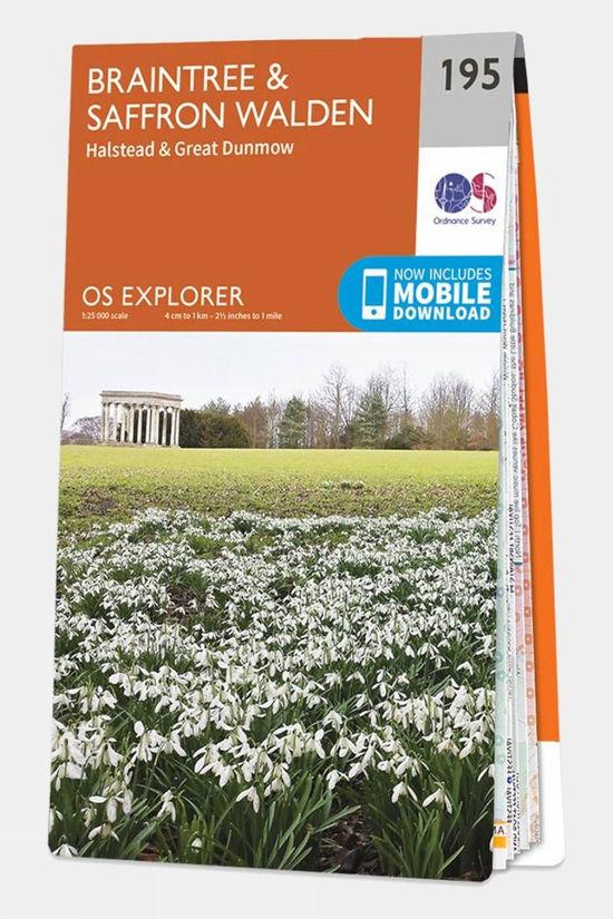 Explorer Map 195 Braintree and Saffron Walden