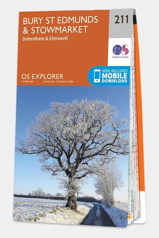 Explorer Map 211 Bury St Edmunds and Stowmarket