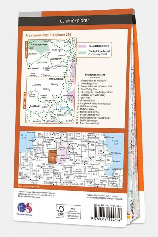 Explorer Map 268 Wilmslow Macclesfield And Congleton