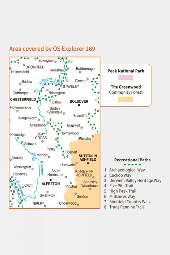 Explorer Map 269 Chesterfield And Alfreton