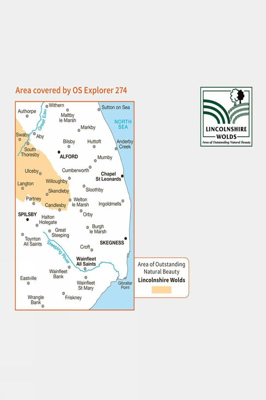 Explorer Map 274 Skegness Alford And Spilsby